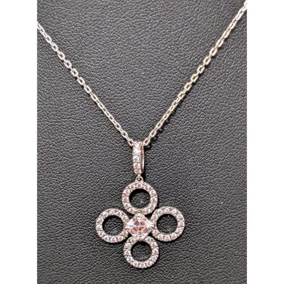 Signed Daniel K DANI 'Clover' Drop Earrings & Pendant Necklace Set - Picture 3 of 16